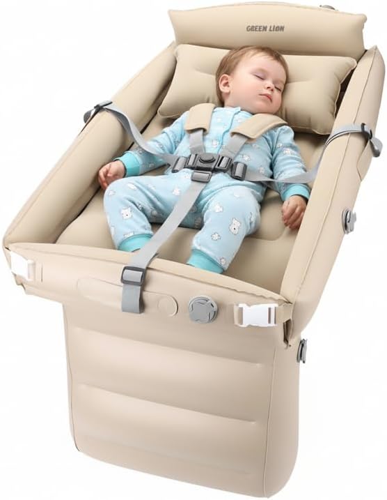 Inflatable Toddler Travel Bed - Beige